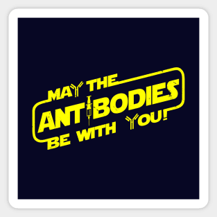 Wish Good Health Strong Immune System Antibodies Sci-fi Inspired Slogan Typography Sticker